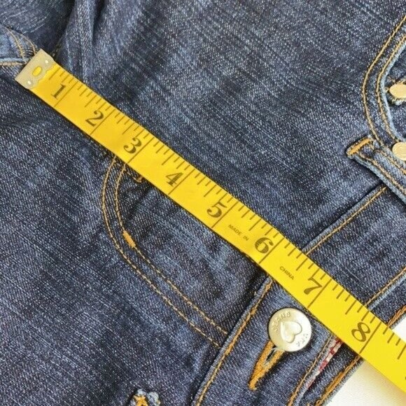 Uka Jeans Womens Straight Leg Jeans Size 3 Dark Rinse Denim - Picture 9 of 10